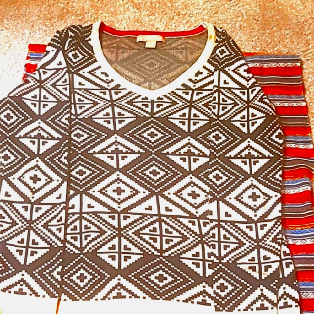 Aztec Vintage Retro Banana Republic Sweater SMALL Southwestern Sweater